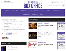 Tablet Screenshot of fromtheboxoffice.com